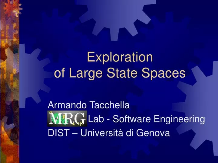 exploration of large state spaces