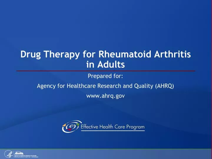 drug therapy for rheumatoid arthritis in adults