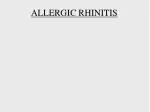ALLERGIC RHINITIS - slide 1