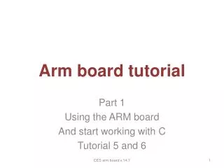 Arm board tutorial