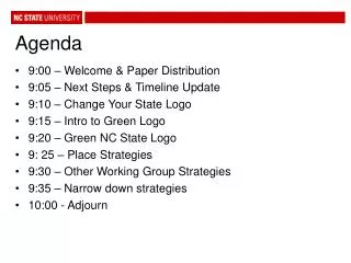 Agenda