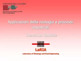 Laboratory of Rheology and Food Engineering