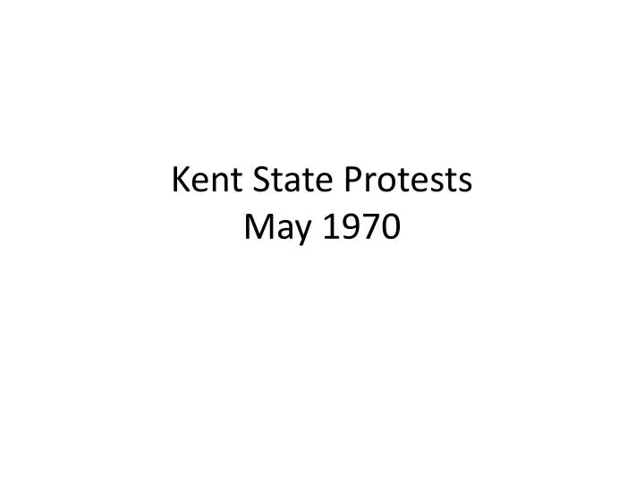 kent state protests may 1970