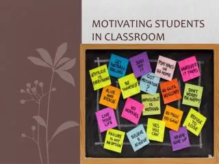 Motivating students in classroom