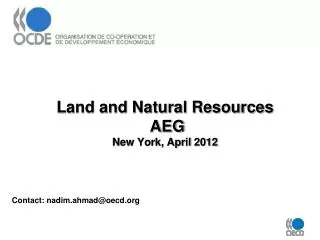 Land and Natural Resources AEG New York, April 2012