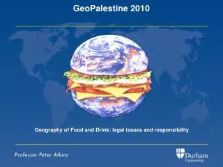 Geography of Food and Drink: legal issues and responsibility