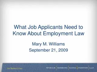 What Job Applicants Need to Know About Employment Law