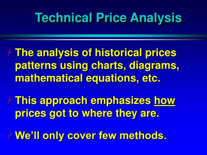 technical price analysis