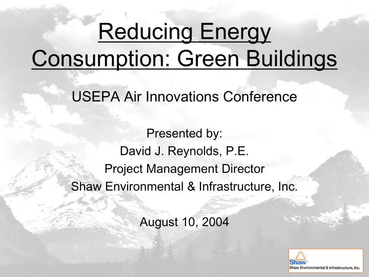 reducing energy consumption green buildings