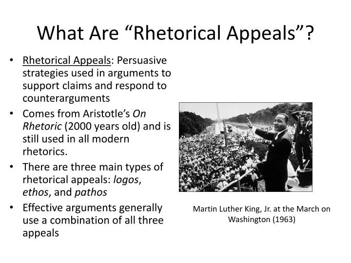 what are rhetorical appeals