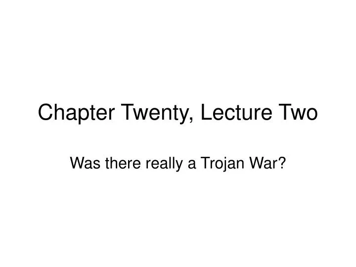 chapter twenty lecture two
