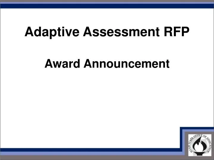 adaptive assessment rfp