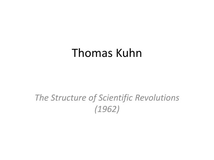 thomas kuhn