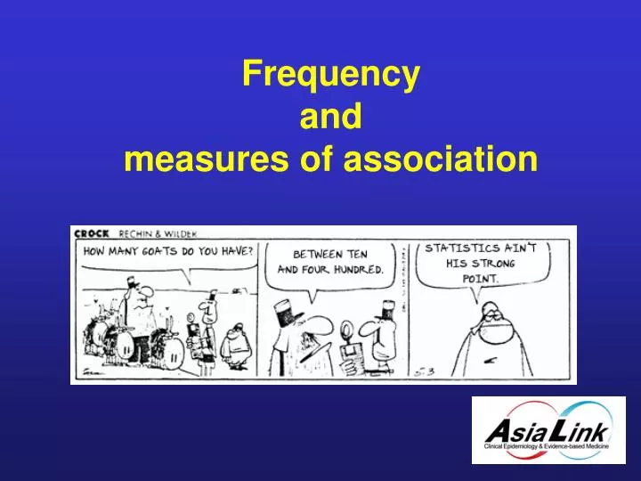 frequency and measures of association