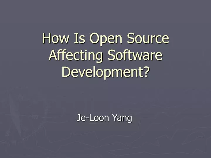 how is open source affecting software development