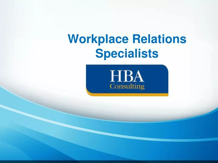 workplace relations specialists
