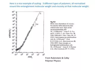 From Rubinstein &amp; Colby Polymer Physics