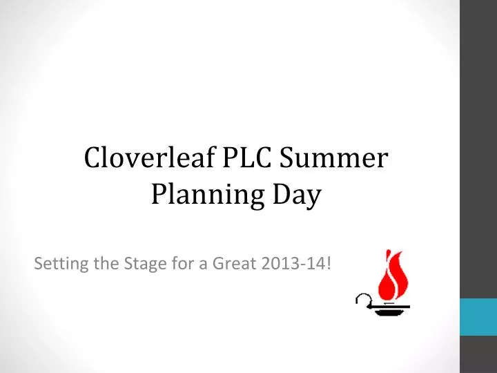 cloverleaf plc summer planning day