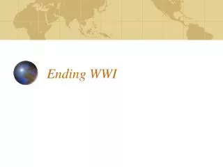 Ending WWI