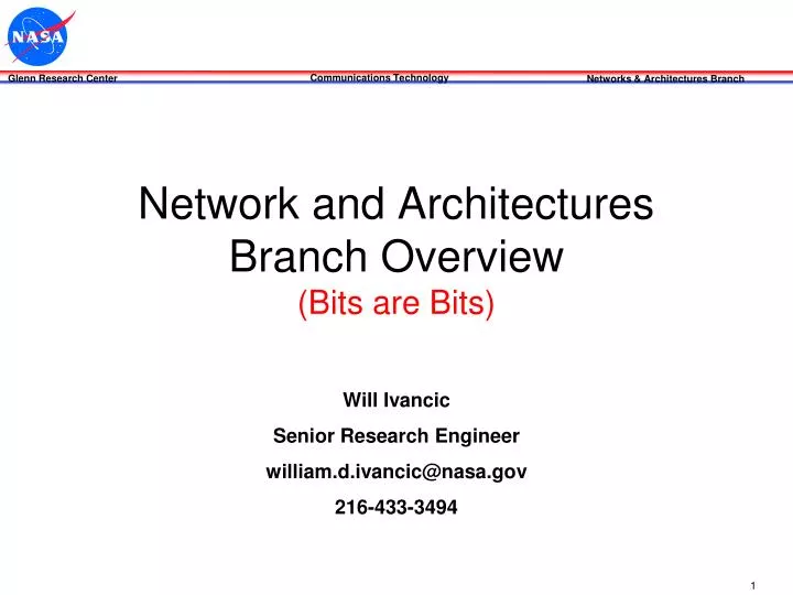 network and architectures branch overview bits are bits