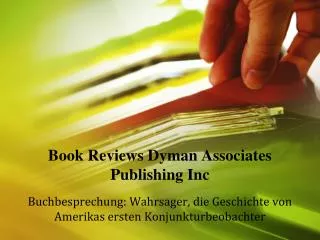 Book Reviews Dyman Associates Publishing Inc: Wahrsager