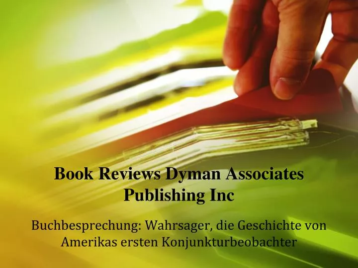 book reviews dyman associates publishing inc