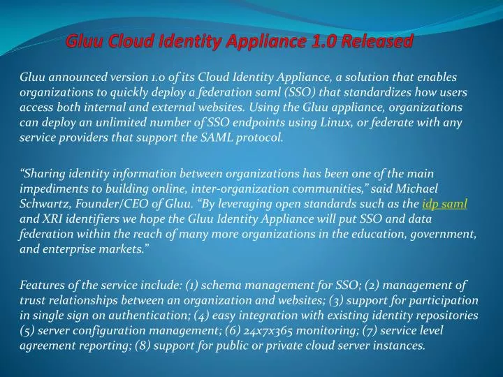 gluu cloud identity appliance 1 0 released