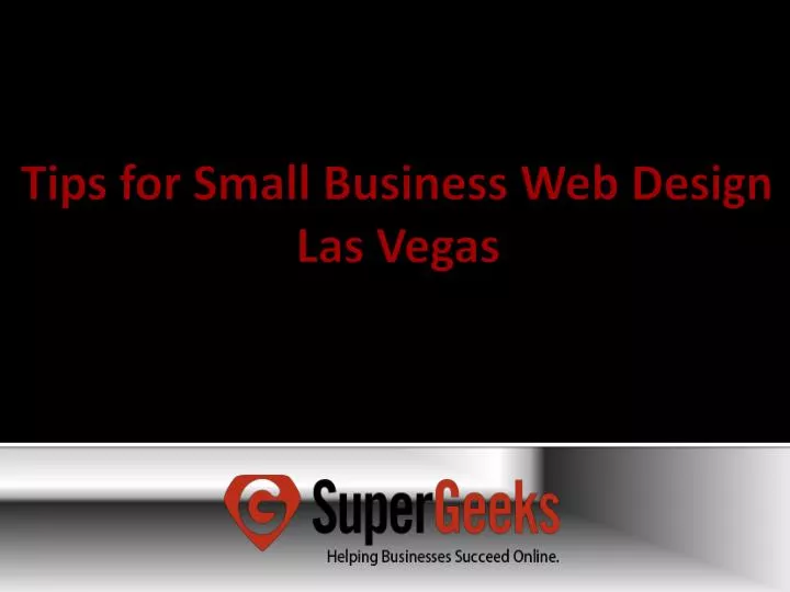 tips for small business web design las vegas
