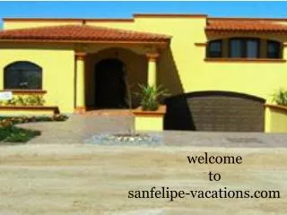 San Felipe Real Estate for Sale