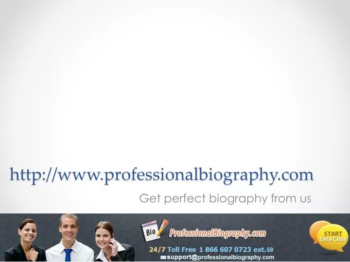 http www professionalbiography com