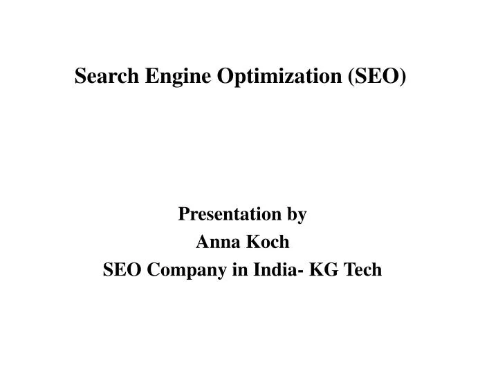 search engine optimization seo