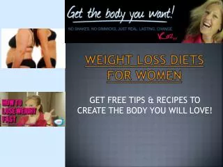 Weight Loss Diet Plan For Women