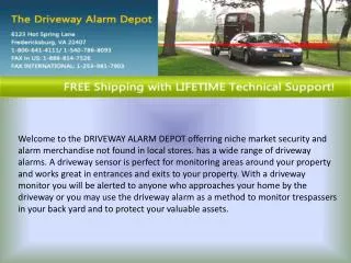 Wireless driveway alert system