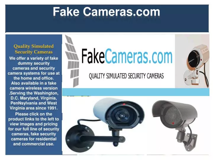 fake cameras com