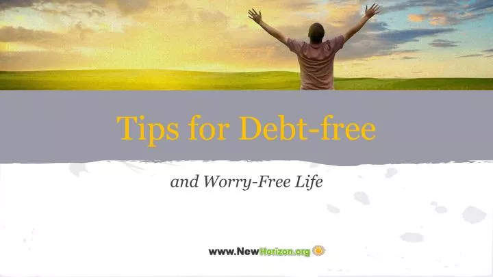 tips for debt free