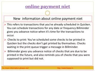 One of The best online payment niet