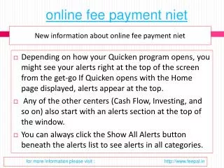 Tips for choosing the best online fee payment niet