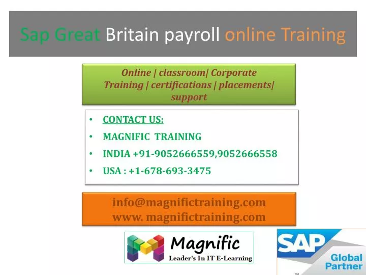 sap g reat britain payroll online training