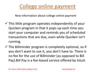 Feepal launches websites of college online payment