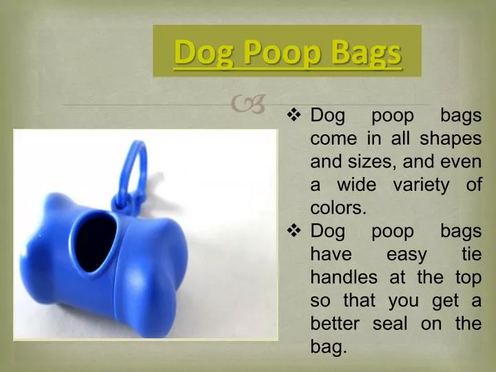 dog poop bags
