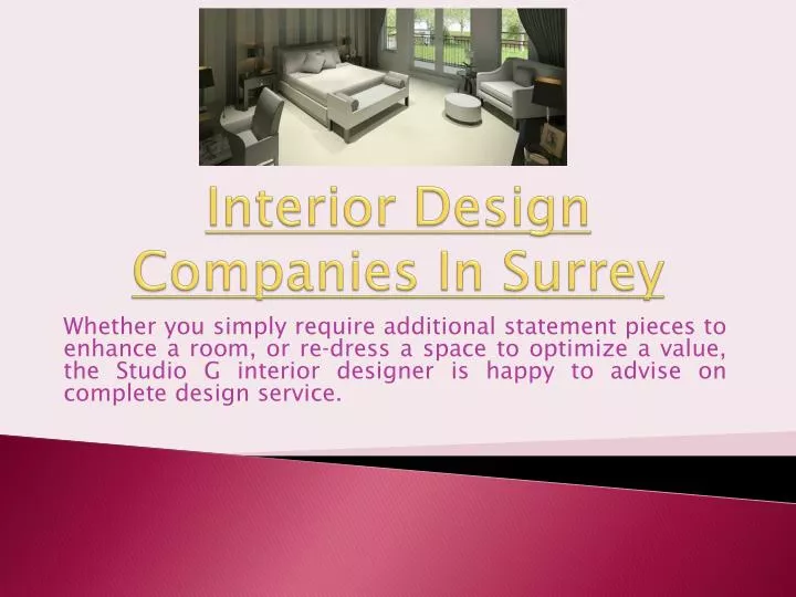 interior design companies in surrey