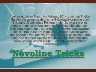 novoline tricks