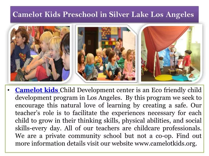 camelot kids preschool in silver lake los angeles