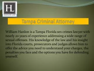 Tampa Criminal Attorney