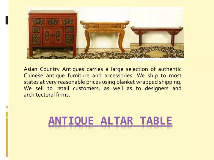 antique altar table
