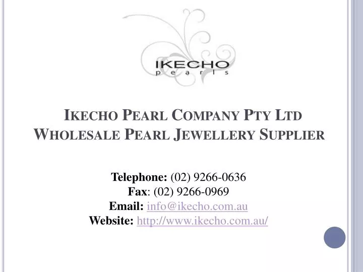 ikecho pearl company pty ltd wholesale pearl jewellery supplier