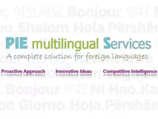 Multiple Foreign Language Outsourcing Services India