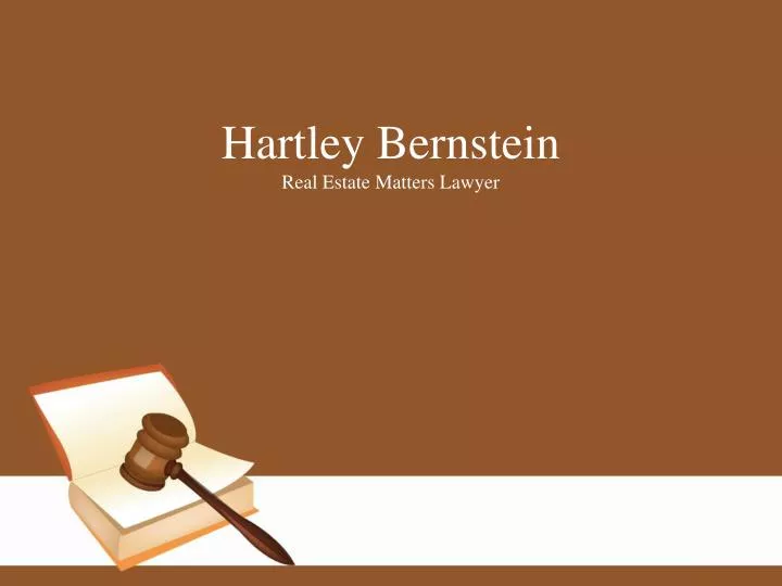 hartley bernstein real estate matters lawyer