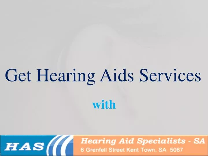 get hearing aids services