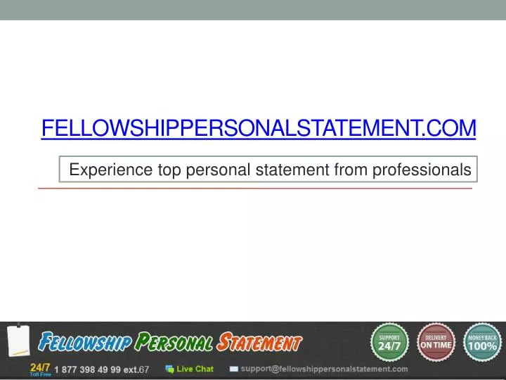 fellowshippersonalstatement com